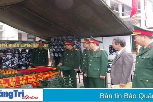 Lực lượng vũ trang tỉnh ra quân huấn luyện năm 2024