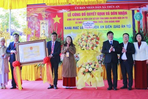 Quảng Ninh: Chùa An Biên (Báo Ân tự) đón nhận Bằng xếp hạng di tích lịch sử cấp tỉnh