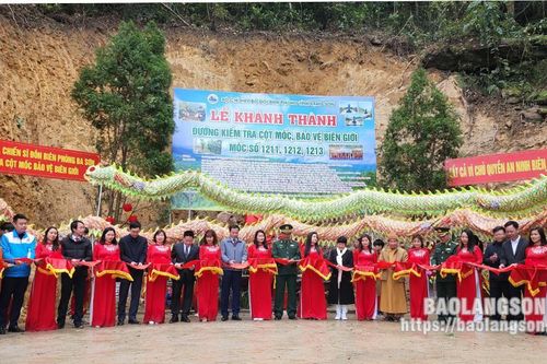 Khánh thành đường kiểm tra cột mốc bảo vệ biên giới