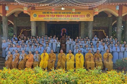 Bình Phước: Phật giáo H.Bù Gia Mập lần đầu tiên mở khóa tu tập trung tại chùa Hạnh Đức