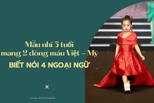 Mẫu nhí 5 tuổi xinh như thiên thần mang 2 dòng máu Việt - Mỹ biết nói 4 ngoại ngữ