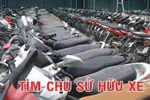 Công an quận Đống Đa tìm chủ sở hữu 6 phương tiện xe máy