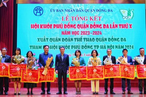 Quận Đống Đa tổng kết Hội khỏe Phù Đổng quận lần thứ X