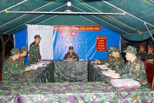 Trường Cao đẳng Hậu cần 2 luyện tập chuyển trạng thái sẵn sàng chiến đấu