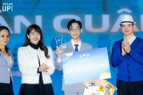 Nam sinh Đại học Sư phạm Nghệ thuật Trung ương xuất sắc giành ngôi vị Quán quân Speak Up 2024