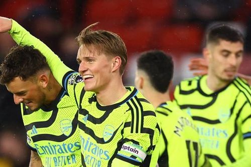 Ngoại hạng Anh: Hình ảnh trận đấu các cầu thủ Arsenal ghi 6 bàn thắng vào lưới Sheffield Utd