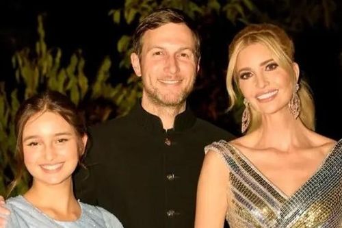 Ivanka Trump và con gái Arabella đồng điệu màu sắc trang phục dự tiệc nhà tỷ phú Mukesh Ambani