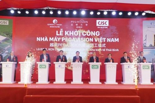Thái Bình: Khởi công dự án nhà máy Pegavision Việt Nam với vốn đầu tư 200 triệu USD