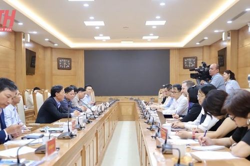 Đoàn công tác của Quỹ dân số Liên hợp quốc tại Việt Nam làm việc với tỉnh Thanh Hóa