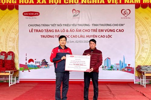 Dai-ichi Life Việt Nam lan tỏa 'Tình thương cho em' tại Lạng Sơn