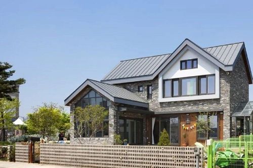 Mẫu nhà 2 tầng kiểu Hàn Quốc được nhiều người yêu thích