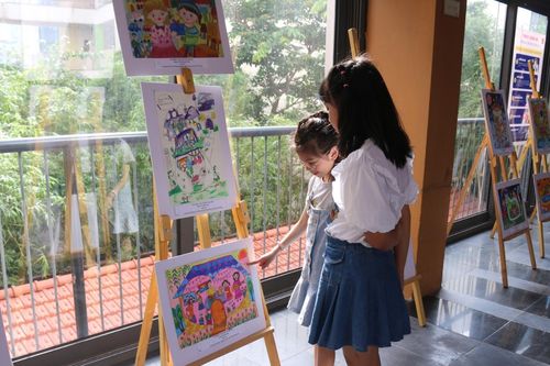 Nâng cao lối sống xanh cho học sinh bằng hội họa