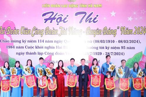 Hà Nam tổ chức hội thi 'Nữ đoàn viên công đoàn tài năng-duyên dáng'