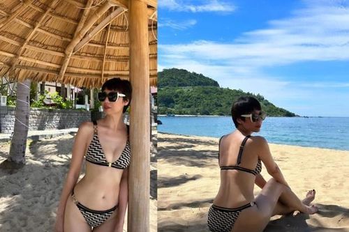 Mẹ vợ hậu vệ Đoàn Văn Hậu tuổi U50 diện bikini vẫn 'sắc nét'