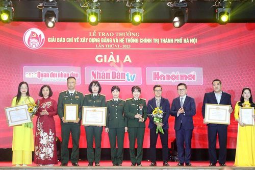Trao Giải Báo chí về xây dựng Đảng và hệ thống chính trị TP Hà Nội