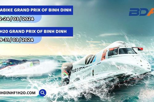 Giải đua thuyền máy nhà nghề quốc tế - Grand Prix of Binh Dinh sẽ được tổ chức vào cuối tháng 3 tại Bình Định