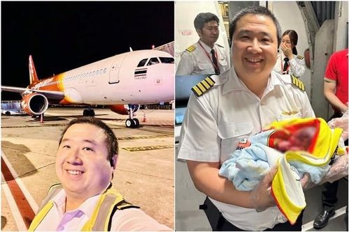 Nam phi công đỡ đẻ thành công trên máy bay