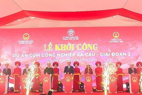Hà Nội: Khởi công dự án Cụm công nghiệp Xà Cầu - Giai đoạn 2