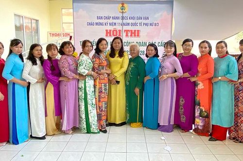 Công đoàn Khối Dân vận huyện Thoại Sơn kỷ niệm Ngày Quốc tế Phụ nữ 8/3