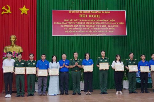 Tổng kết đợt thi đua cao điểm trong Bộ đội Biên phòng An Giang