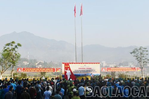 Văn Bàn: Phát động phong trào trồng cây thực hiện Đề án 'Trồng 1 tỷ cây xanh' năm 2024