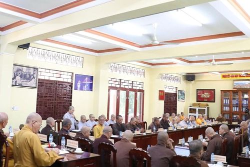 Long An: Ban Trị sự GHPGVN tỉnh họp, triển khai các hoạt động Phật sự đầu năm Giáp Thìn