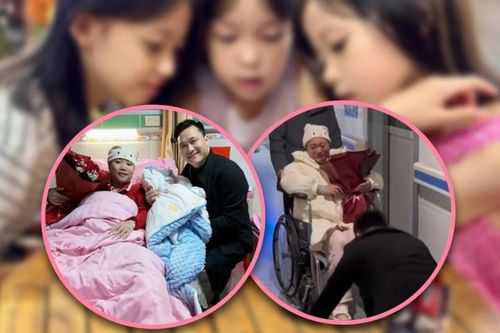 Khoe clip quỳ cảm ơn vợ sinh con thứ tư, chồng không ngờ bị dân mạng mắng tơi tả