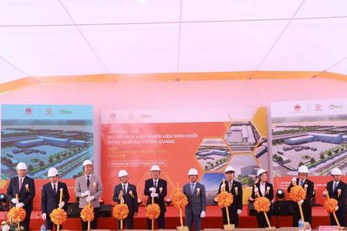Động thổ xây dựng nhà máy nhiên liệu sinh khối công suất lớn