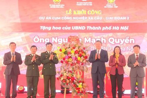 Ứng Hòa khởi công Dự án Cụm công nghiệp Xà Cầu - giai đoạn 2