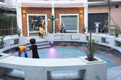 Hà Nội: Sân chơi độc đáo được cải tạo từ giếng làng xưa