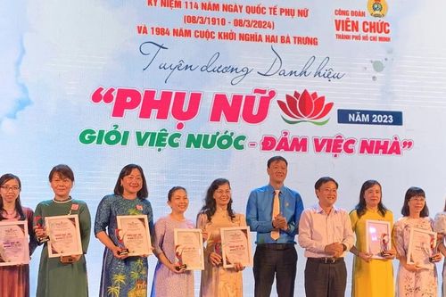 Tuyên dương 72 nữ công chức, viên chức, lao động 'Giỏi việc nước - Đảm việc nhà'