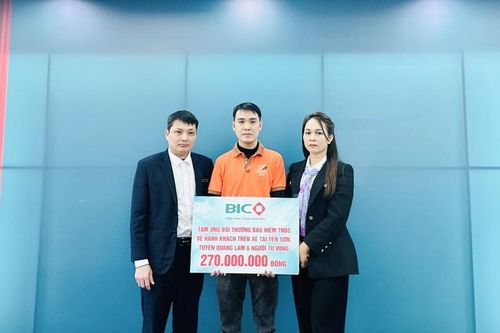 BIC tạm ứng 270 triệu đồng bồi thường bảo hiểm TNDS cho vụ tai nạn tại Yên Sơn, Tuyên Quang