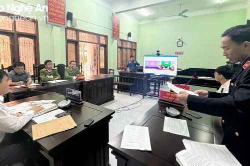 Tòa án đầu tiên ở Nghệ An tổ chức phiên họp trực tuyến áp dụng biện pháp xử lý hành chính
