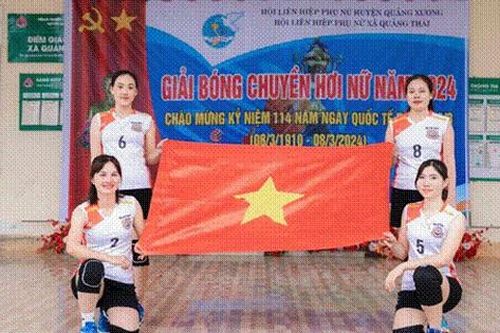 Thanh Hóa: Giải bóng chuyền hơi nữ chào mừng 8/3