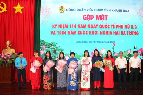 Gặp mặt kỷ niệm ngày Quốc tế Phụ nữ và trao giải Cuộc thi ảnh 'Nữ đoàn viên, người lao động duyên dáng thanh lịch' năm 2024