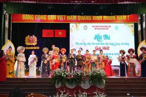 Tưng bừng Hội thi phụ nữ Học viện ANND duyên dáng, tài năng