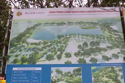 Vì sao công viên hồ điều hòa Phùng Khoang chậm hoàn thành?