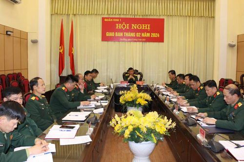 Quân khu 1 giao ban triển khai nhiệm vụ tháng 3