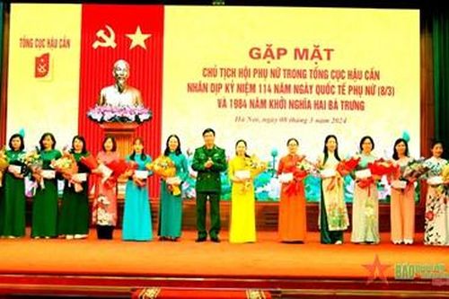 Tổng cục Hậu cần gặp mặt 50 'thủ lĩnh' của phong trào phụ nữ