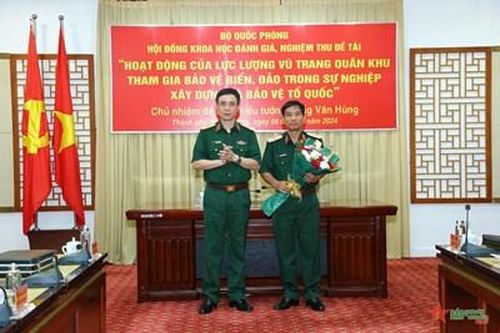 Hội đồng Khoa học cấp Bộ Quốc phòng nghiệm thu, đánh giá đề tài của Quân khu 7 năm 2024