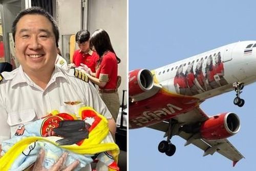 Hi hữu: Cơ trưởng đỡ đẻ trên máy bay
