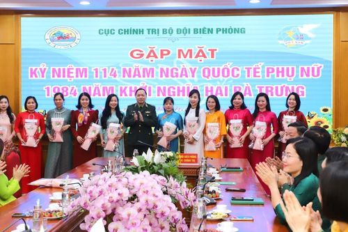 Cục Chính trị BĐBP gặp mặt kỷ niệm 114 năm ngày Quốc tế phụ nữ và 1984 năm khởi nghĩa Hai Bà Trưng