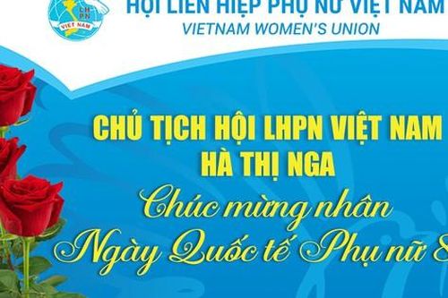 Chủ tịch Hội LHPN Việt Nam Hà Thị Nga chúc mừng nhân Ngày Quốc tế Phụ nữ 8/3