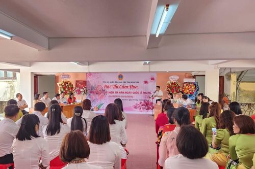 TAND tỉnh Kon Tum tổ chức Hội thi cắm hoa mừng Kỷ niệm ngày Quốc tế phụ nữ 8/3