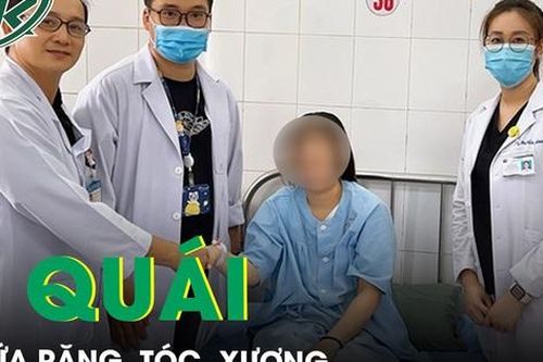 Loại bỏ khối u quái chứa răng, tóc, xương cứu nữ bệnh nhân