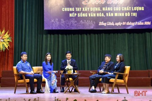 Người dân TX Hồng Lĩnh chia sẻ cách nâng cao chất lượng nếp sống văn hóa