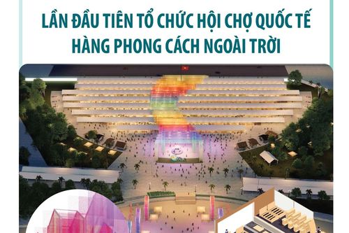 Lần đầu tiên tổ chức Hội chợ Quốc tế hàng phong cách ngoài trời