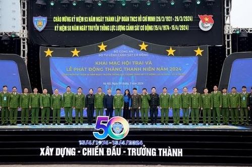 Tuổi trẻ Bộ Tư lệnh CSCĐ phát động Tháng Thanh niên năm 2024