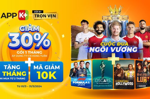 Loạt trận Ngoại hạng Anh, thể thao đỉnh cao hội tụ tháng 3 trên K+