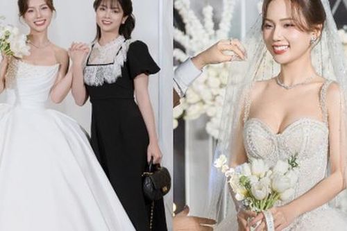 Lễ cưới của diễn viên Vbiz và chồng doanh nhân: Cô dâu diện váy 200 triệu khoe nhan sắc mỹ miều, dàn sao đổ bộ chúc mừng